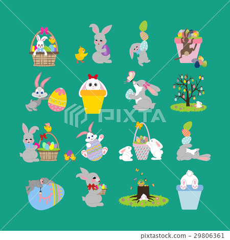 Easter illustrations set Easter illustrations set 29806361