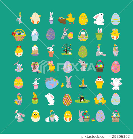 Easter illustrations set 29806362