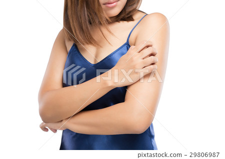 People scratch the itch with hand People scratch the itch with hand 29806987