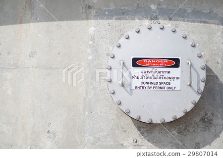 Safety sign unconfined space Safety sign unconfined space 29807014