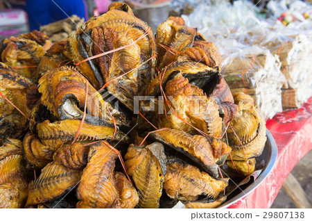 Dried fish in market street Dried fish in market street 29807138