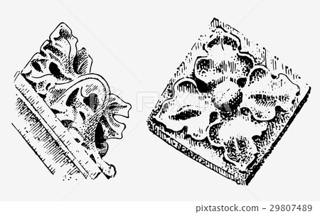 Gargoyle Chimera of Notre-Dame de Paris, engraved Gargoyle Chimera of Notre-Dame de Paris, engraved 29807489