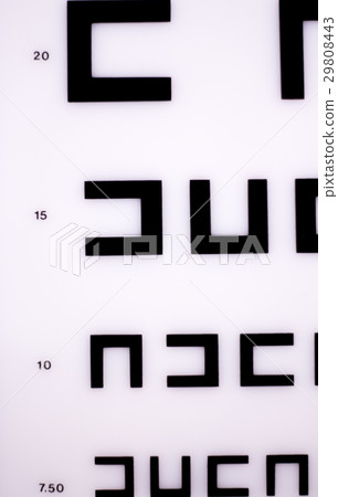 Optician eye test chart 29808443