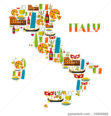 Italy background design. Italian symbols and Italy background design. Italian symbols and 29808866