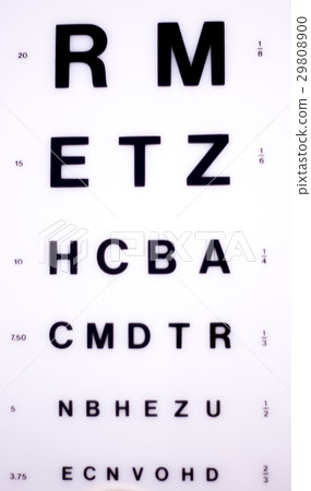 Optician eye test chart 29808900
