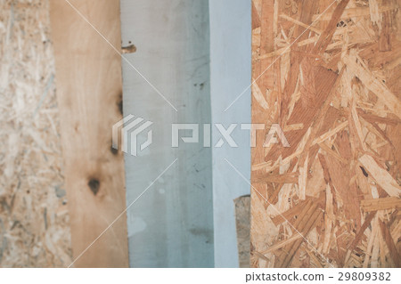 Different sheets of plywood and wood in the 29809382
