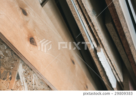 Different sheets of plywood and wood in the Different sheets of plywood and wood in the 29809383
