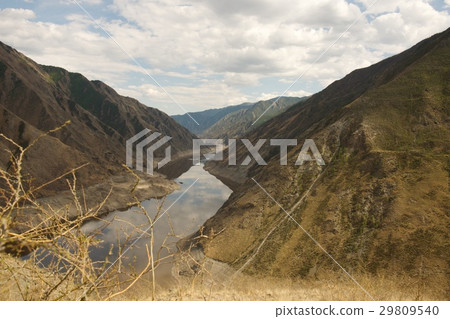 Sayany in Khakassia with a view of the mountain 29809540