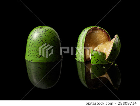 chocolate candy on black background 29809714