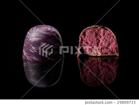 chocolate candy on black background chocolate candy on black background 29809715