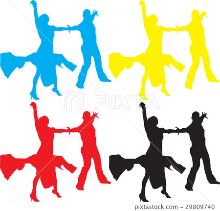 Color image of a dancing couple 29809740