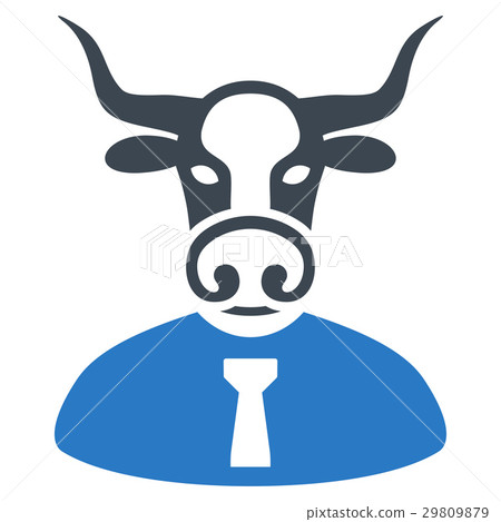 Bull Boss Flat Icon - Stock Illustration [29809879] - PIXTA