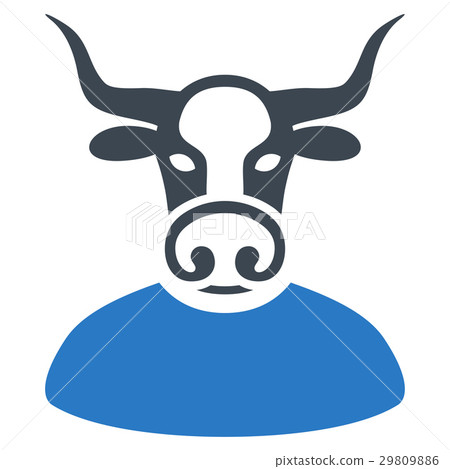 Bull Chief Flat Icon 29809886