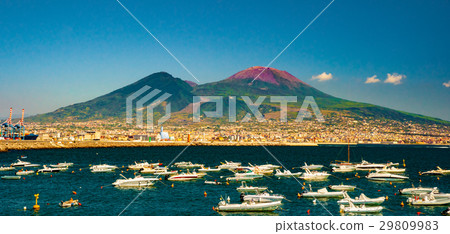 Panorama of Naples, view of the port in the Gulf Panorama of Naples, view of the port in the Gulf 29809983
