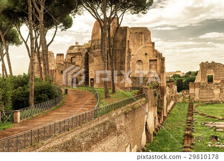 Stadium of Domitian on the Palatine Hill in Rome 29810178