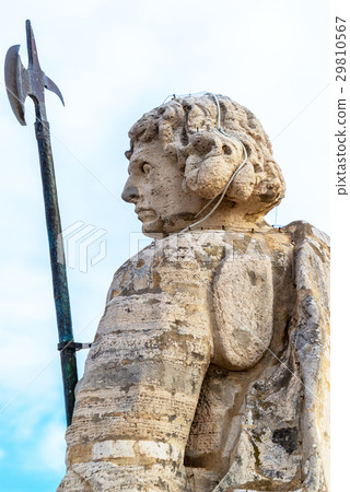 Statue of Apostle on roof of Cathedral of St Peter Statue of Apostle on roof of Cathedral of St Peter 29810567