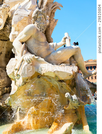 Fountain of the Four Rivers at Piazza Navona Fountain of the Four Rivers at Piazza Navona 29810804