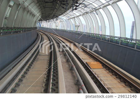 the Train rail in city 29812140