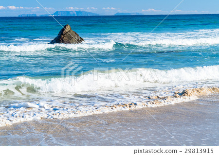"Shizuoka prefecture" Beautiful beach of Izu-Shirahama coast 29813915