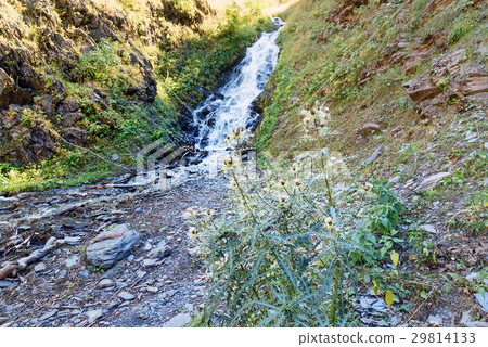 Small warterfall in Tusheti Nature Reserve Georgia Small warterfall in Tusheti Nature Reserve Georgia 29814133