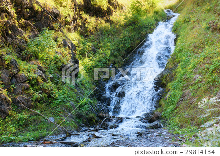 Small warterfall in Tusheti Nature Reserve Georgia Small warterfall in Tusheti Nature Reserve Georgia 29814134
