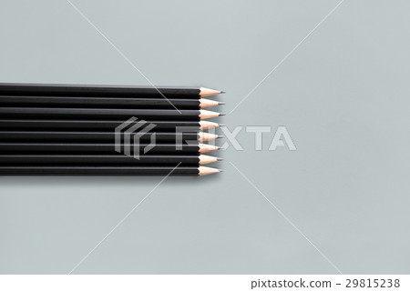 Black Sharp Wooden Pencils Studio Isolated Black Sharp Wooden Pencils Studio Isolated 29815238