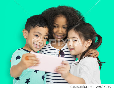 Little Children Selfie Posing Concept 29816959