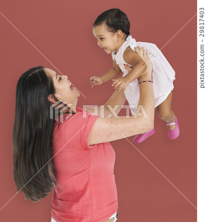 Family Cheerful Studio Portrait Concept Family Cheerful Studio Portrait Concept 29817403