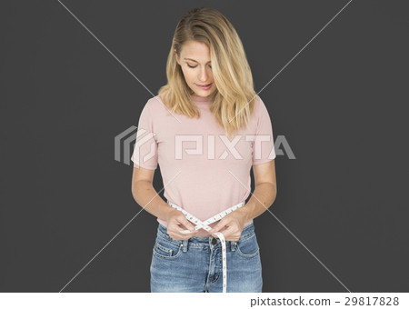 Caucasian Woman Serious Look Concept 29817828