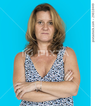 Adult woman casual portrait thinking 29818449