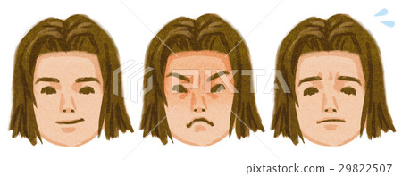 男,臉,面部表情,設置,手繪圖 男,臉,面部表情,設置,手繪圖 29822507