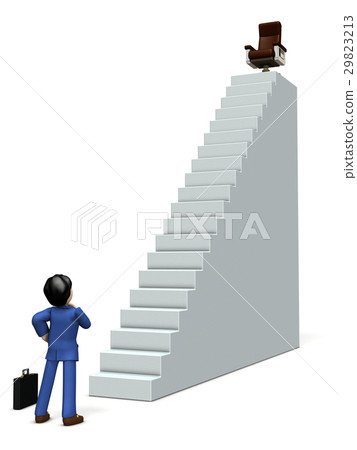 Abstract 3DCG illustration of business career Abstract 3DCG illustration of business career 29823213