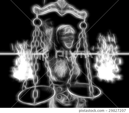 Themis with scale and sword 3d rendering 29827207