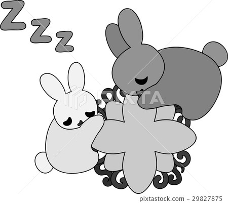 Sleep with cute rabbits 29827875