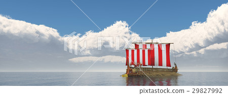 Warship of ancient Greece 29827992