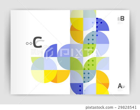 Modern business brochure or leaflet A4 cover 29828541