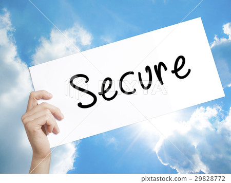 Secure with marker on transparent wipe board 29828772