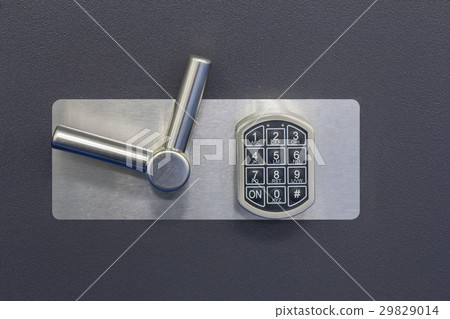 Digital safe lock code on a Safety box bank 29829014
