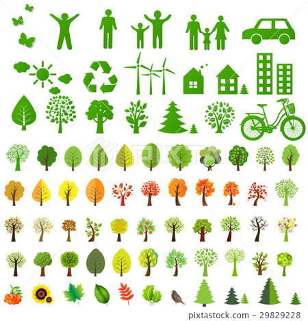 Big Eco Icons Set And Eco Symbol 29829228