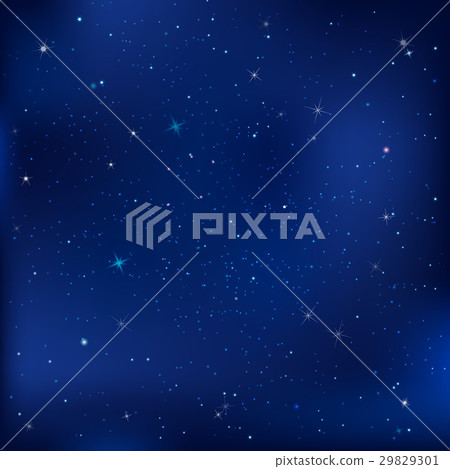 Blue Dark Night With Stars 29829301