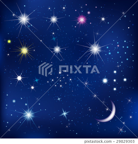Set Of Stars And Moon 29829303