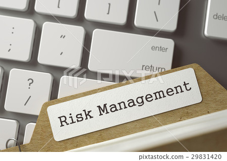 Card Index with Inscription Risk Management. 3d. 29831420