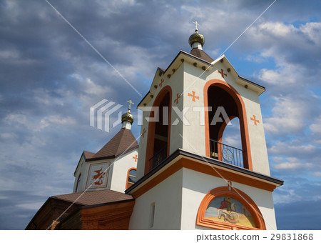 christian church architecture close-up with murals christian church architecture close-up with murals 29831868