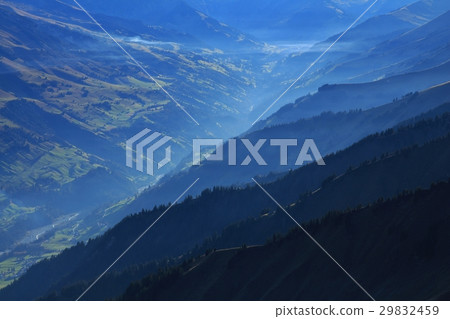 Mountain ridges in the Entschligental Mountain ridges in the Entschligental 29832459
