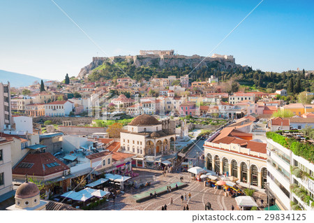 Skyline of Athenth with Acropolis hill Skyline of Athenth with Acropolis hill 29834125