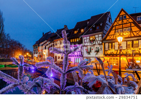 French city Colmar on Christmas Eve. French city Colmar on Christmas Eve. 29834751