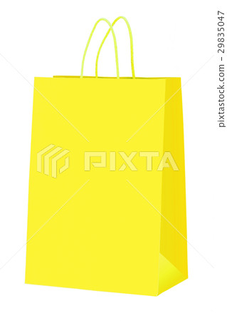 Yellow shopping bag. Yellow shopping bag. 29835047