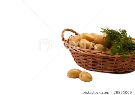Raw baby potatoes 29835069