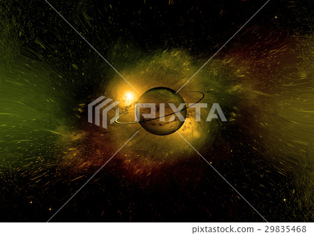 Stars, dust and gas nebula in a far galaxy 29835468