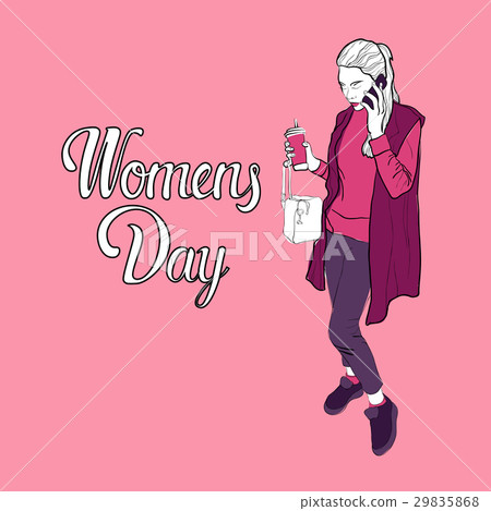 8 March International Women Day Greeting Card 8 March International Women Day Greeting Card 29835868
